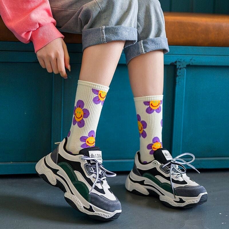 Harajuku Colorful Socks One Size EU 35 - 39 Fashion The Kawaii Shoppu