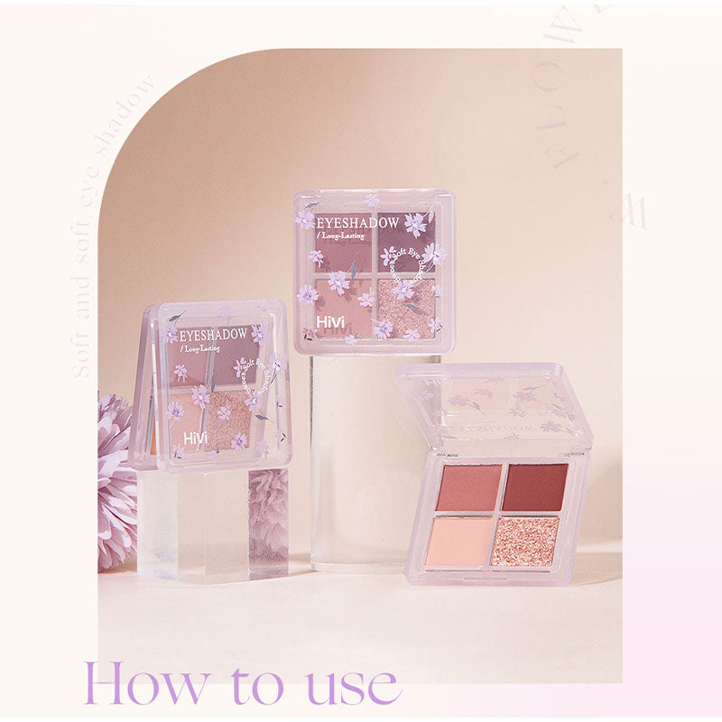 Hivi Flower Jelly Lipstick Eyeshadow Gift Set Makeup by The Kawaii Shoppu | The Kawaii Shoppu