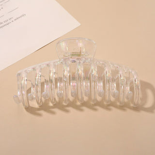 Iridescent Dreamy Acrylic Hair Claw Pearl Clasp - 8 Hair Accessories by The Kawaii Shoppu | The Kawaii Shoppu