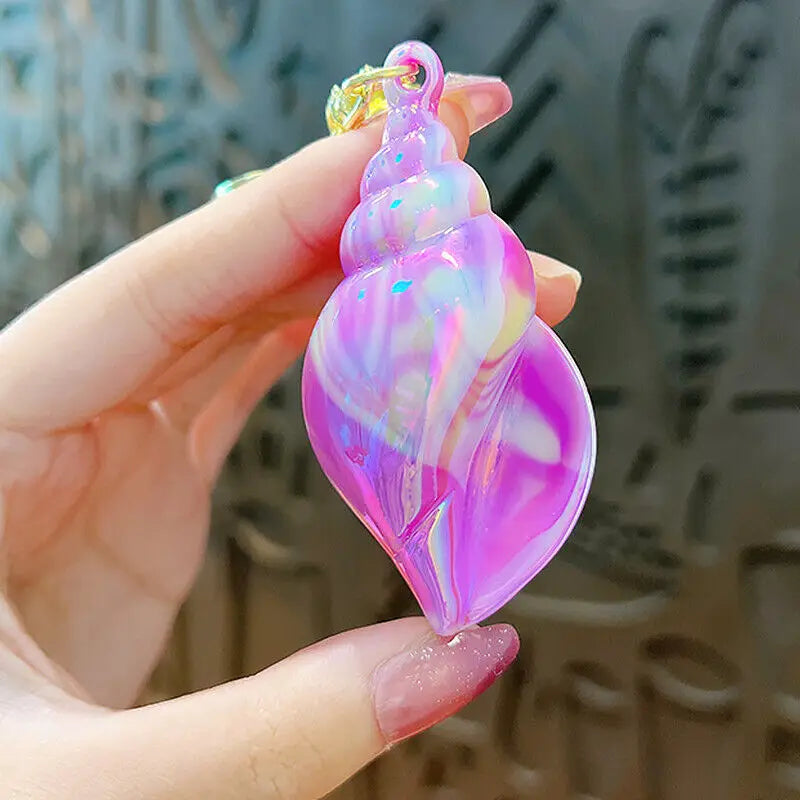 Iridescent Shiny Shell Keychain Accessory by The Kawaii Shoppu | The Kawaii Shoppu