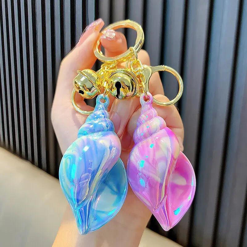 Iridescent Shiny Shell Keychain Accessory by The Kawaii Shoppu | The Kawaii Shoppu