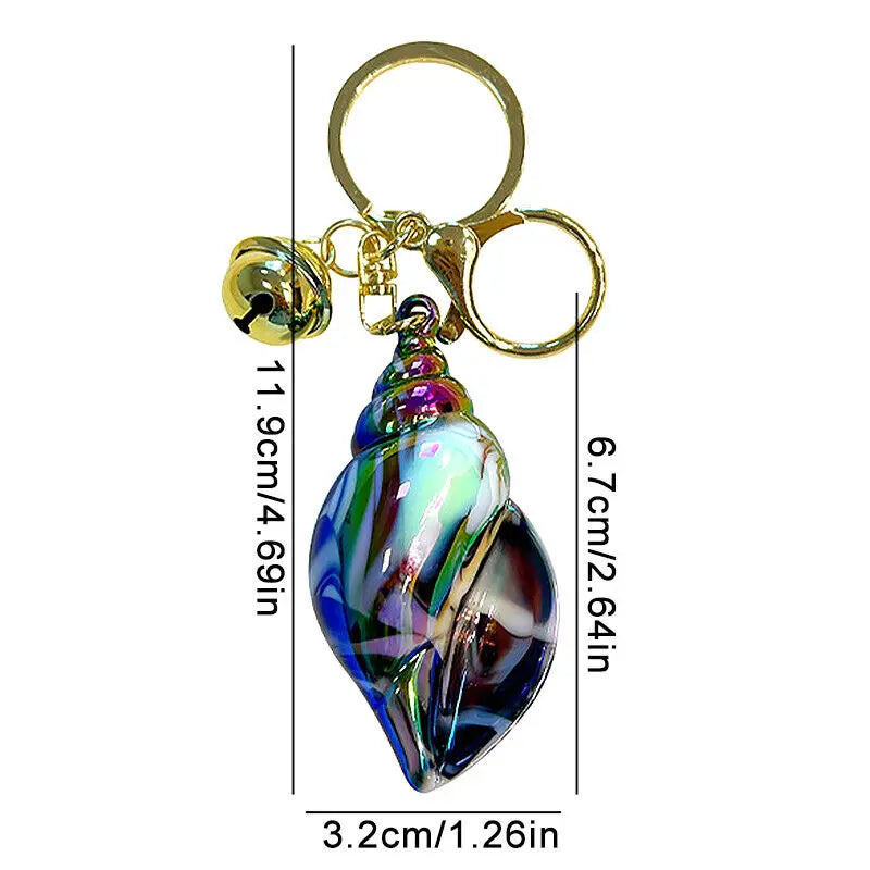 Iridescent Shiny Shell Keychain Accessory by The Kawaii Shoppu | The Kawaii Shoppu