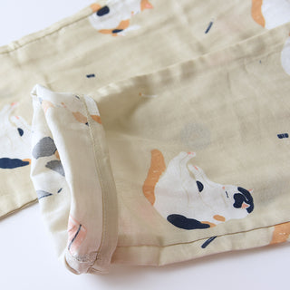 Japanese Cotton Gauze Kimono Summer Pyjama Set