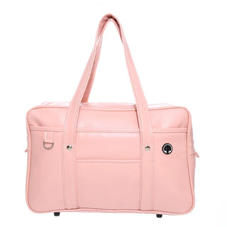 Japanese Pu Leather Waterproof Large School Study Bag