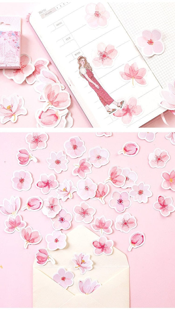 Japanese Sakura Planner Flower Diary Deco null The Kawaii Shoppu