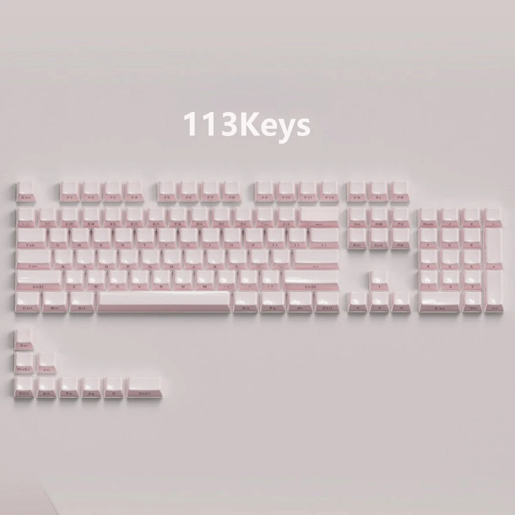 Jelly Crystal 113 Keycaps Keyboard by The Kawaii Shoppu | The Kawaii Shoppu