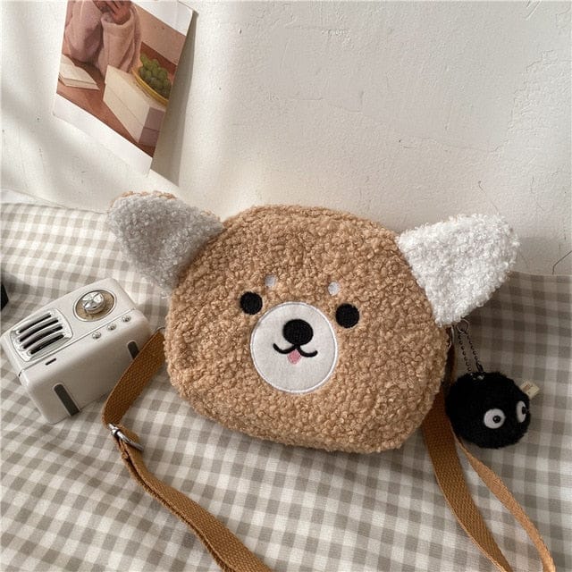 Kawaii Animal Plushie Bag Brown null The Kawaii Shoppu