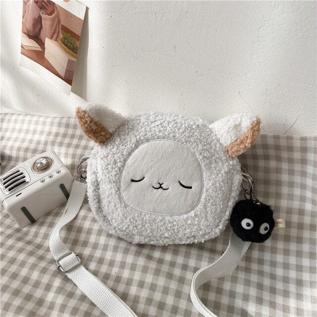 Kawaii Animal Plushie Bag White null The Kawaii Shoppu