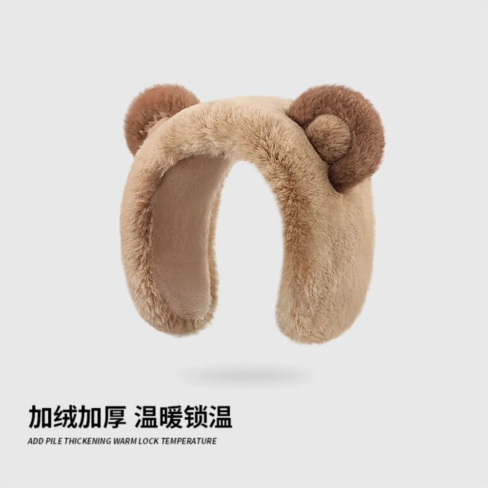 Kawaii Bear Ear Women's Winter Headband Ear Muffs Accessories by The Kawaii Shoppu | The Kawaii Shoppu