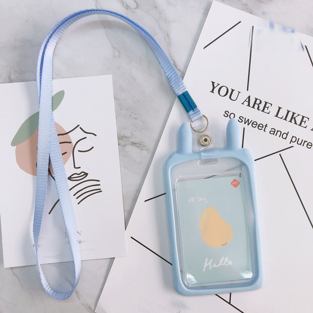 Kawaii /bunny ID Card Holder blue Accessory by The Kawaii Shoppu | The Kawaii Shoppu