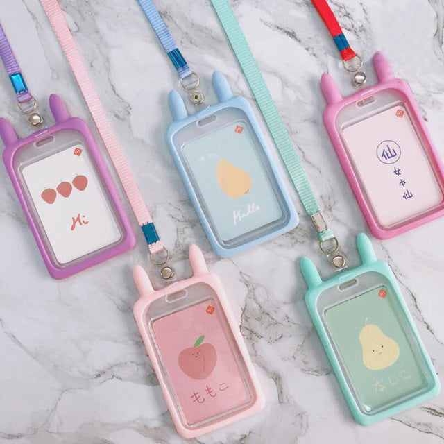 Kawaii /bunny ID Card Holder random color 1pcs Accessory by The Kawaii Shoppu | The Kawaii Shoppu