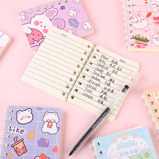 Kawaii Bunny Mini 1PC 80 Sheet Notebook (Random Color) Stationery by The Kawaii Shoppu | The Kawaii Shoppu