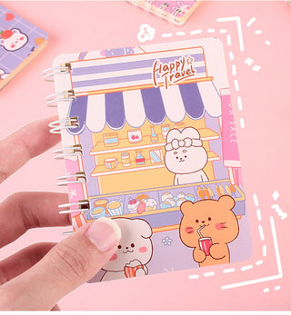 Kawaii Bunny Mini 1PC 80 Sheet Notebook (Random Color) Stationery by The Kawaii Shoppu | The Kawaii Shoppu