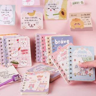 Kawaii Bunny Mini 1PC 80 Sheet Notebook (Random Color) Stationery by The Kawaii Shoppu | The Kawaii Shoppu