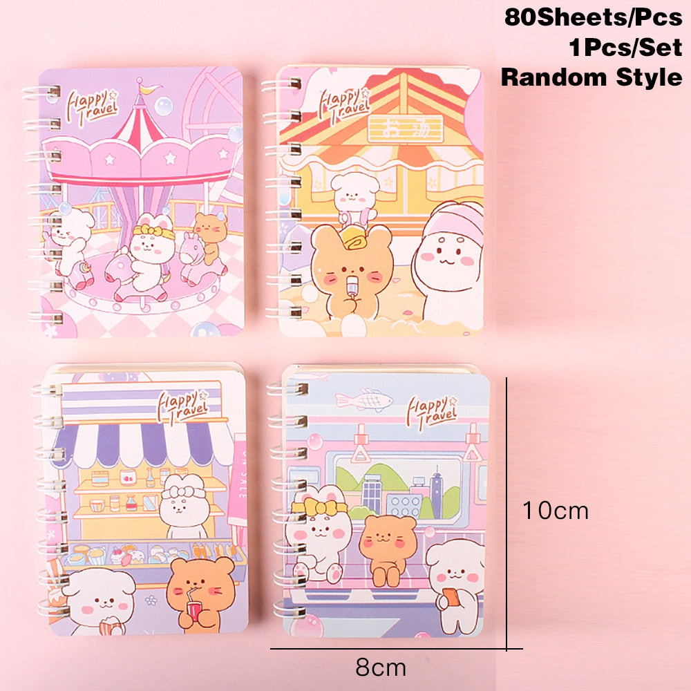 Kawaii Bunny Mini 1PC 80 Sheet Notebook (Random Color) StyleA Stationery by The Kawaii Shoppu | The Kawaii Shoppu