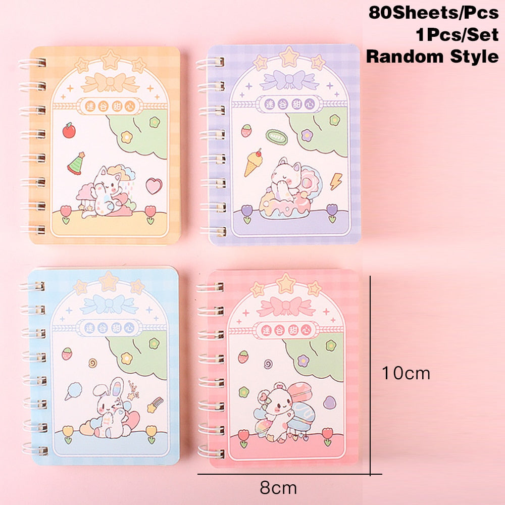 Kawaii Bunny Mini 1PC 80 Sheet Notebook (Random Color) StyleD Stationery by The Kawaii Shoppu | The Kawaii Shoppu