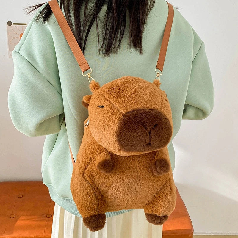 Kawaii Capybara Plushie Bag / 3 Styles Backpacks by The Kawaii Shoppu | The Kawaii Shoppu