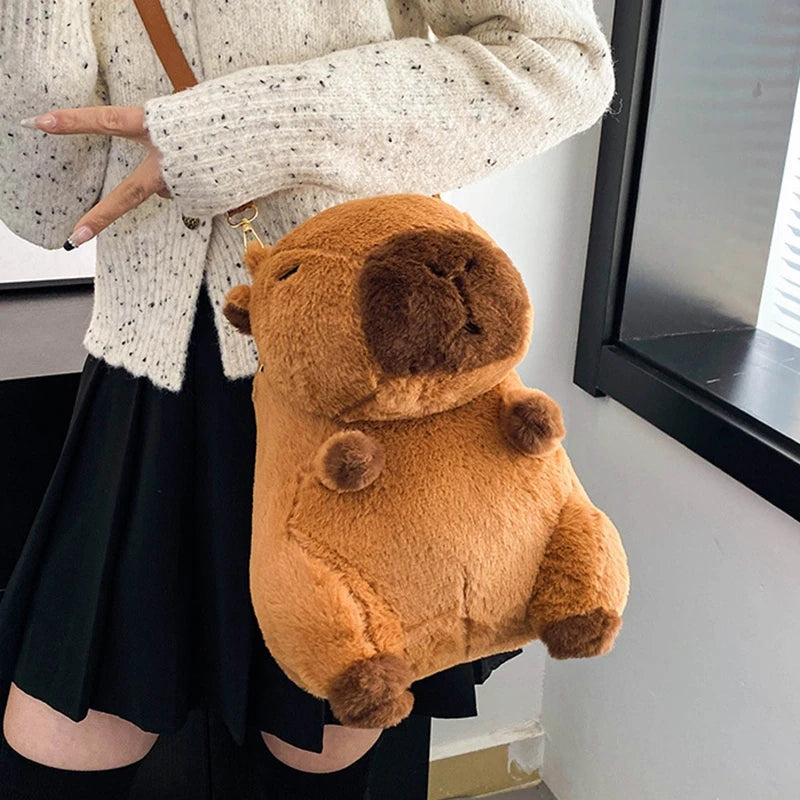 Kawaii Capybara Plushie Bag / 3 Styles Backpacks by The Kawaii Shoppu | The Kawaii Shoppu