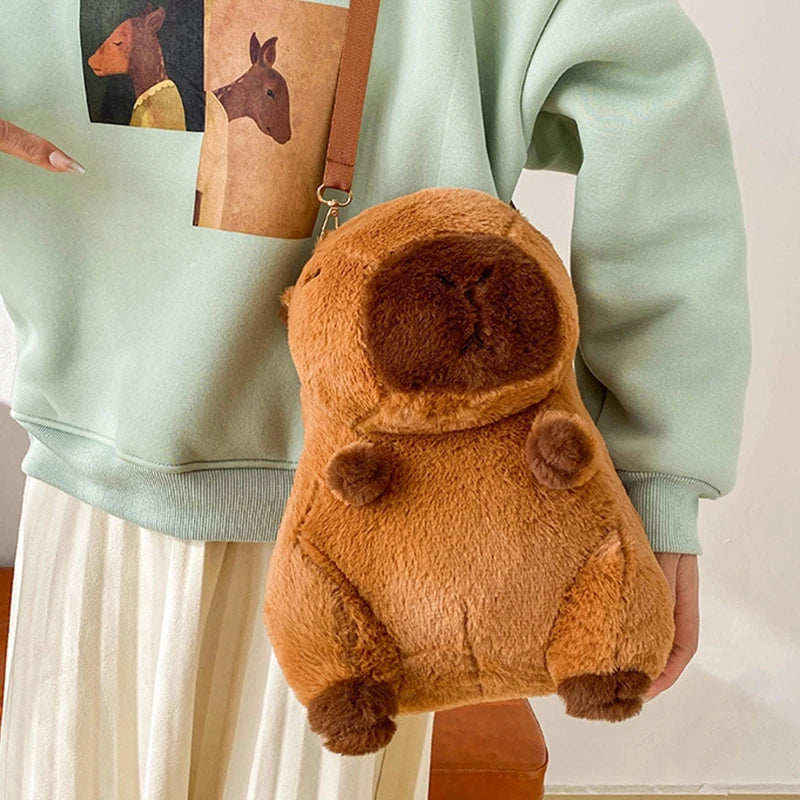 Kawaii Capybara Plushie Bag / 3 Styles Backpacks by The Kawaii Shoppu | The Kawaii Shoppu