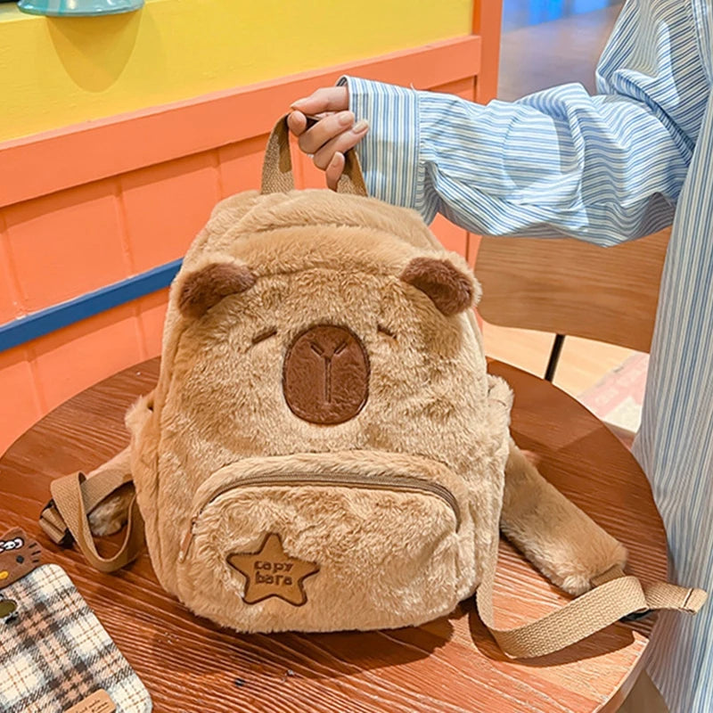 Kawaii Capybara Plushie Bag / 3 Styles Backpacks by The Kawaii Shoppu | The Kawaii Shoppu