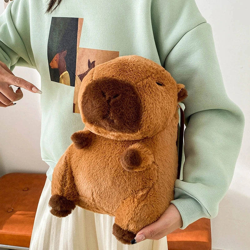 Kawaii Capybara Plushie Bag / 3 Styles Backpacks by The Kawaii Shoppu | The Kawaii Shoppu