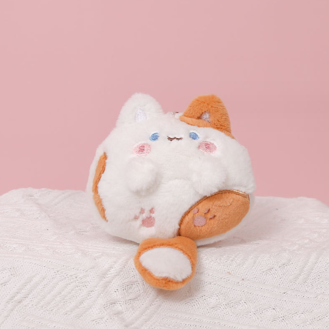 Kawaii Cat Baby Pudding Plush brown Soft Toy by The Kawaii Shoppu | The Kawaii Shoppu