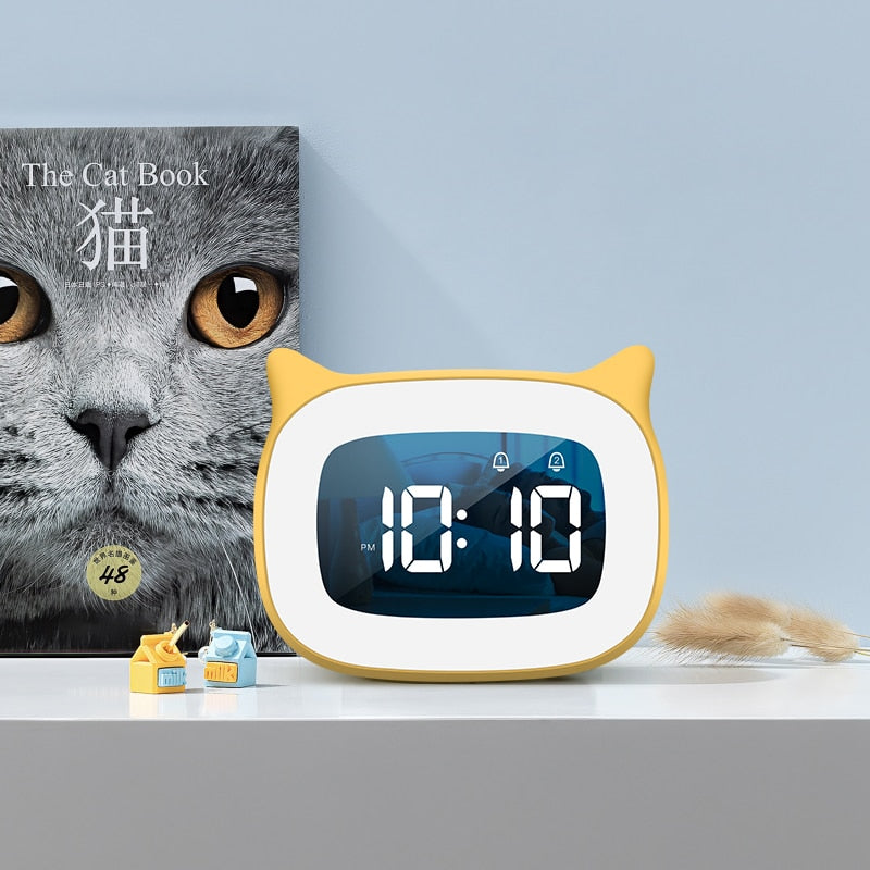 Kawaii Cat Ear Digital Alarm LED Clock Electrical by The Kawaii Shoppu | The Kawaii Shoppu