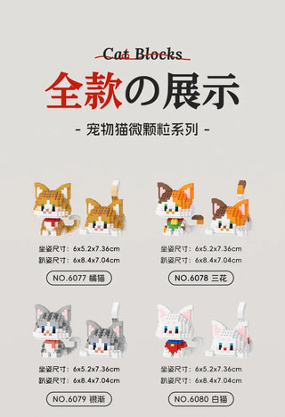 Kawaii Cat Mini Blocks Pet DIY Figure Accessories by The Kawaii Shoppu | The Kawaii Shoppu