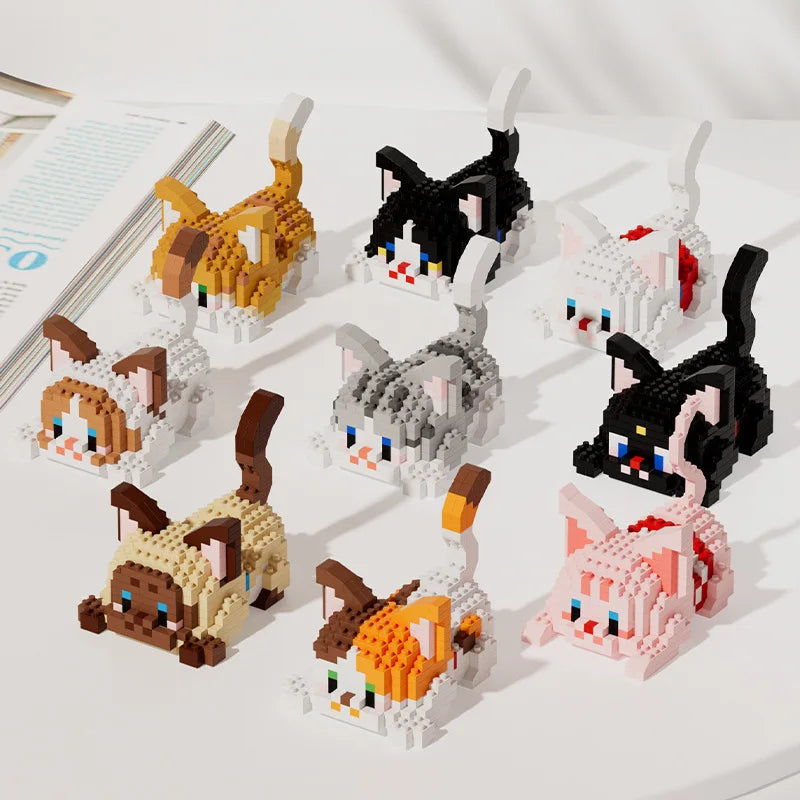 Kawaii Cat Mini Blocks Pet DIY Figure Accessories by The Kawaii Shoppu | The Kawaii Shoppu