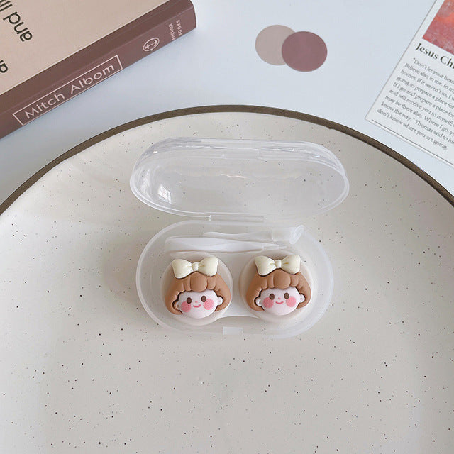Kawaii Cat Paw Brown Cute Contact Lens Case 7 Beauty Accessory by The Kawaii Shoppu | The Kawaii Shoppu