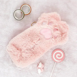 Kawaii Cat Paw Pencil Case Soft Plush Pencil Pouch