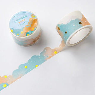 Kawaii Cloud Washi Tape – Korean Style Stationery for Journals & DIY