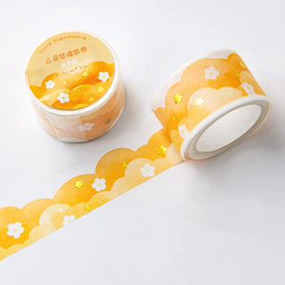 Kawaii Cloud Washi Tape – Korean Style Stationery for Journals & DIY