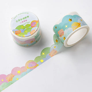 Kawaii Cloud Washi Tape – Korean Style Stationery for Journals & DIY