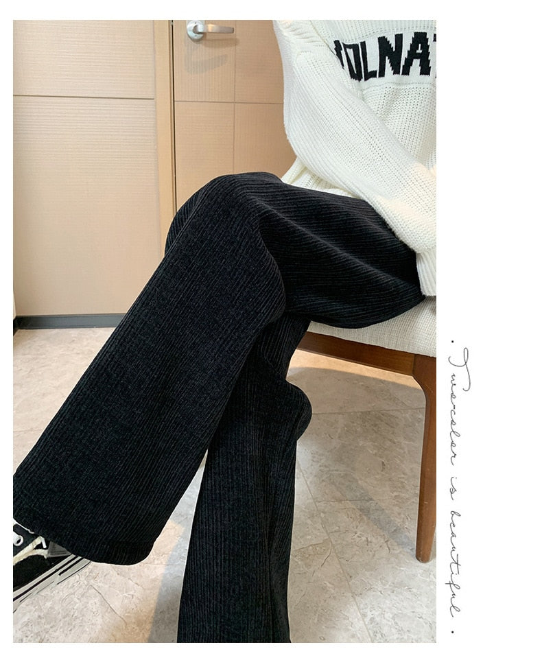 Kawaii Comfy Ribbed Loose Pants Clothing and Accessories by The Kawaii Shoppu | The Kawaii Shoppu