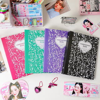 Kawaii Composition Book Marble A5 Binder Kpop idol Photocard Collection Stationery by The Kawaii Shoppu | The Kawaii Shoppu