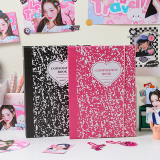 Kawaii Composition Book Marble A5 Binder Kpop idol Photocard Collection Stationery by The Kawaii Shoppu | The Kawaii Shoppu