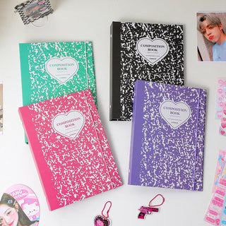 Kawaii Composition Book Marble A5 Binder Kpop idol Photocard Collection Stationery by The Kawaii Shoppu | The Kawaii Shoppu