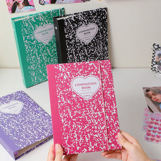 Kawaii Composition Book Marble A5 Binder Kpop idol Photocard Collection Stationery by The Kawaii Shoppu | The Kawaii Shoppu
