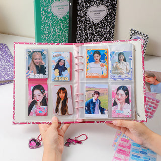 Kawaii Composition Book Marble A5 Binder Kpop idol Photocard Collection Stationery by The Kawaii Shoppu | The Kawaii Shoppu