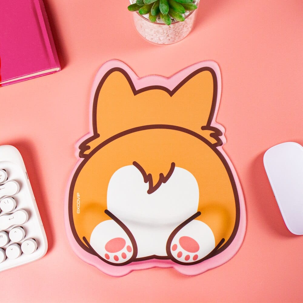 Kawaii Corgi Butt Mousepad Decor The Kawaii Shoppu