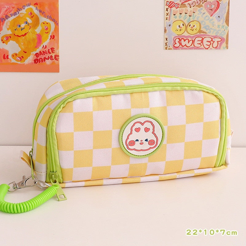 Kawaii Cubby Canvas: Beary Cute Schoolmate Pencil Pouch A4 Stationery by The Kawaii Shoppu | The Kawaii Shoppu