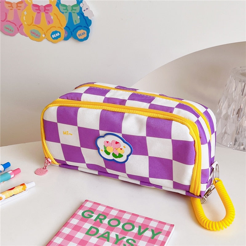 Kawaii Cubby Canvas: Beary Cute Schoolmate Pencil Pouch A5 Stationery by The Kawaii Shoppu | The Kawaii Shoppu