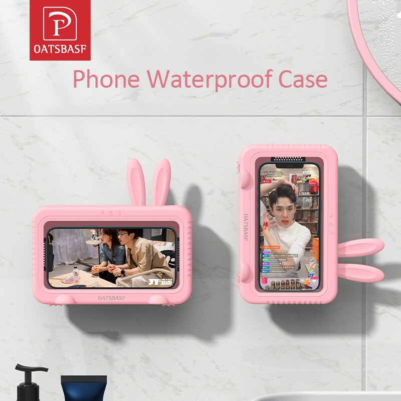 Kawaii Cute Bunny Bathroom Waterproof Phone Holder Home & Bathroom by The Kawaii Shoppu | The Kawaii Shoppu