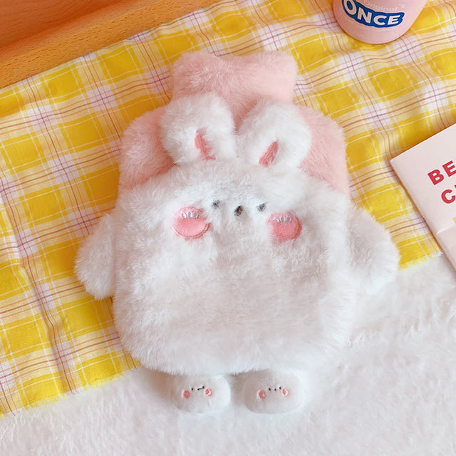 Kawaii Cute Fluffy Hot Water Bottles Pink Home & Bathroom by The Kawaii Shoppu | The Kawaii Shoppu