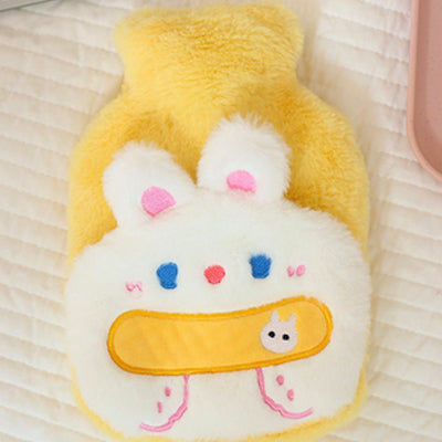 Kawaii Cute Fluffy Hot Water Bottles Yellow B Home & Bathroom by The Kawaii Shoppu | The Kawaii Shoppu