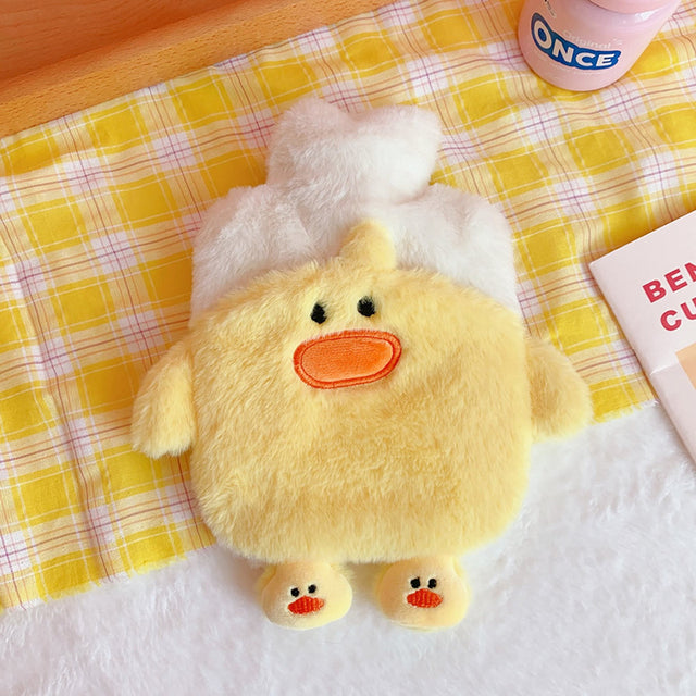 Kawaii Cute Fluffy Hot Water Bottles Yellow Home & Bathroom by The Kawaii Shoppu | The Kawaii Shoppu