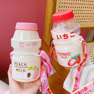Kawaii Cute Fruity Milk Water Bottle 401-500ml Bottle The Kawaii Shoppu
