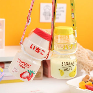Kawaii Cute Fruity Milk Water Bottle 401-500ml Bottle The Kawaii Shoppu
