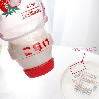 Kawaii Cute Fruity Milk Water Bottle 401-500ml Bottle The Kawaii Shoppu